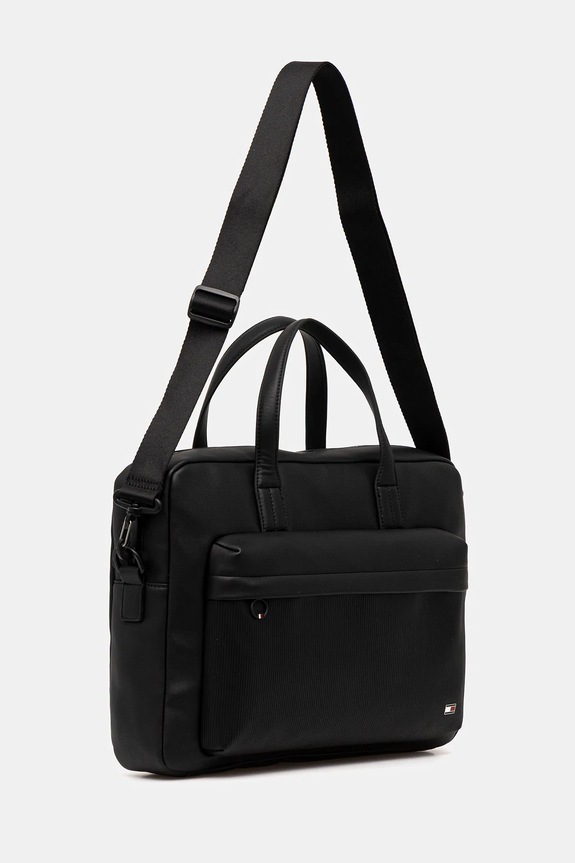 Taška Tommy Hilfiger 38 x 29 x 7 cm AM0AM13989 černá SS26