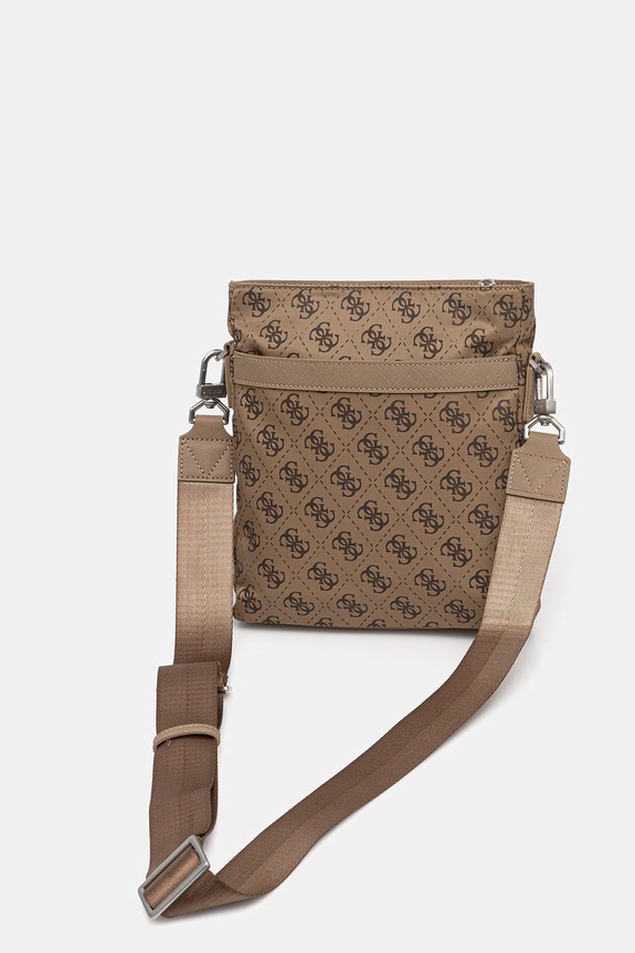 Guess φάκελος Ανδρικός BERLIN καφέ HMBENP.P6123