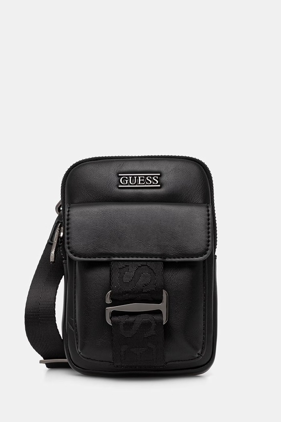 Guess saszetka BOSTON nie mieści A4 czarny HMBOCA.P6142