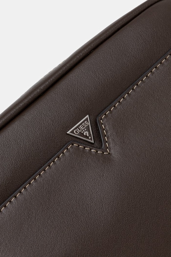 Guess saszetka skórzana FIRENZE brązowy HMFITC.P5159