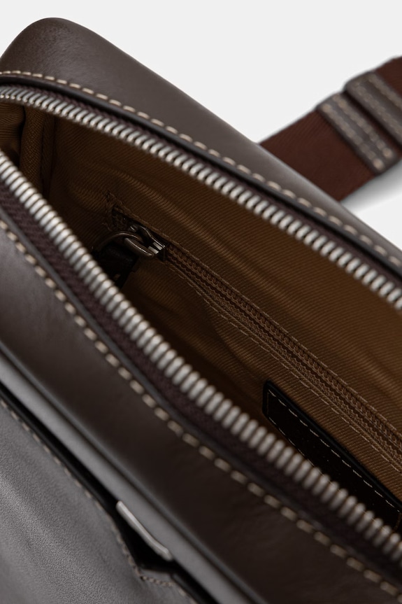 Guess saszetka skórzana FIRENZE HMFITC.P5159 brązowy