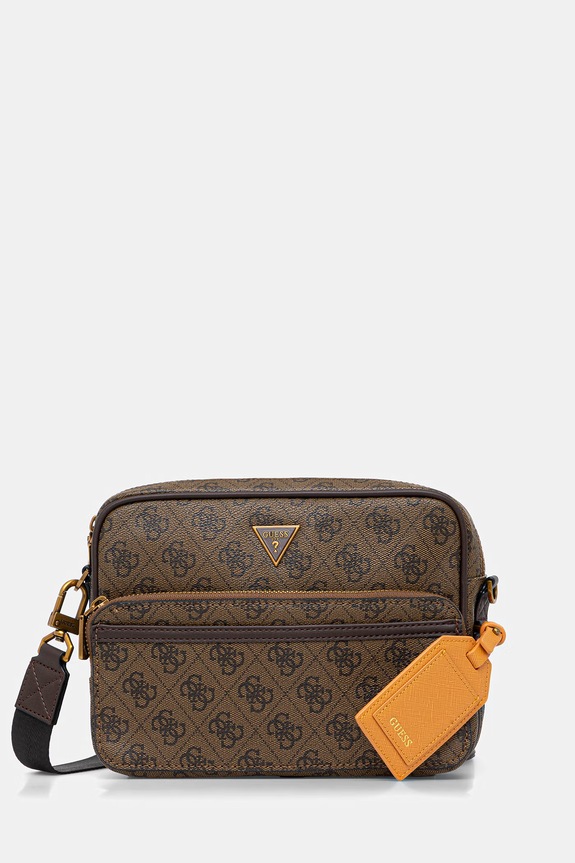 Guess saszetka MILANO nie mieści A4 brązowy HMMILO.P5422