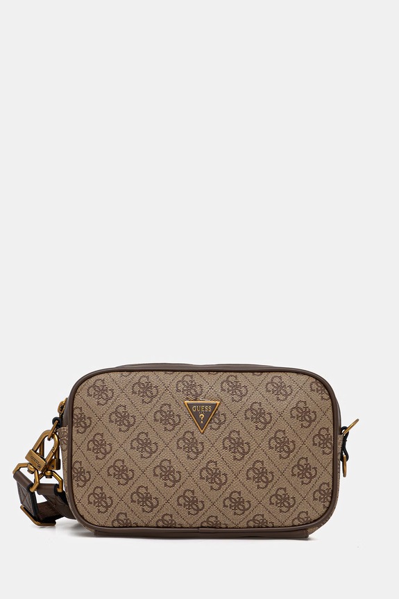 Guess saszetka MILANO nie mieści A4 brązowy HMMILO.P6150