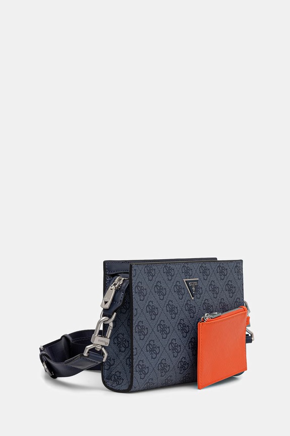 Guess vrecko pánske z imitácie kože MILANO HMMILO.P6157 modrá SS26