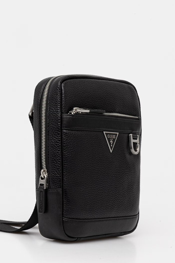 Guess saszetka skórzana MONACO HMMOGR.P6159 czarny SS26