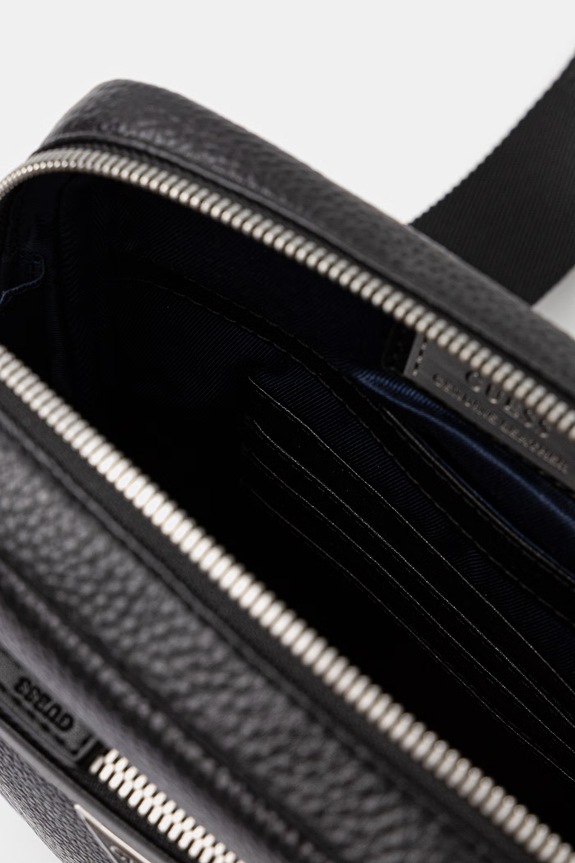 Guess saszetka skórzana MONACO HMMOGR.P6159 czarny
