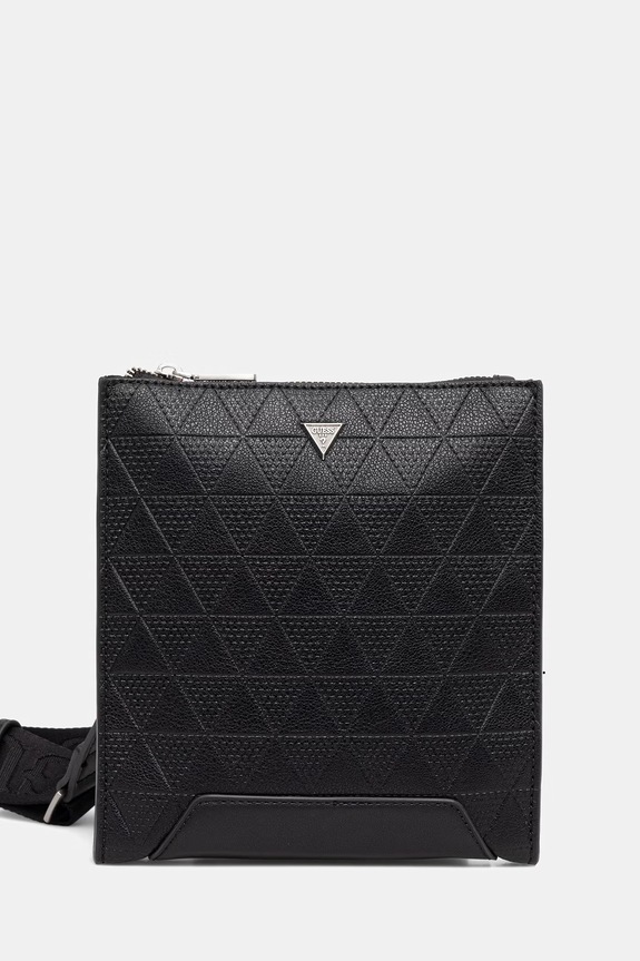 Malá taška Guess TORINO imitácia kože čierna HMTOTE.P6123