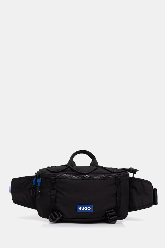 Ledvinka Hugo Blue Vytal R_ROPEWaistbag hladký černá 50558440