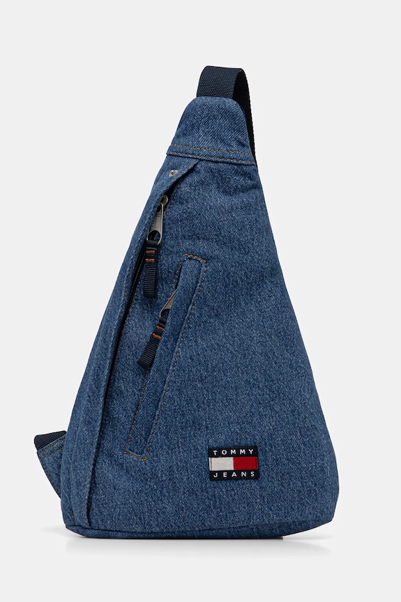 Džínsová taška Tommy Jeans jednofarebný modrá AM0AM14051