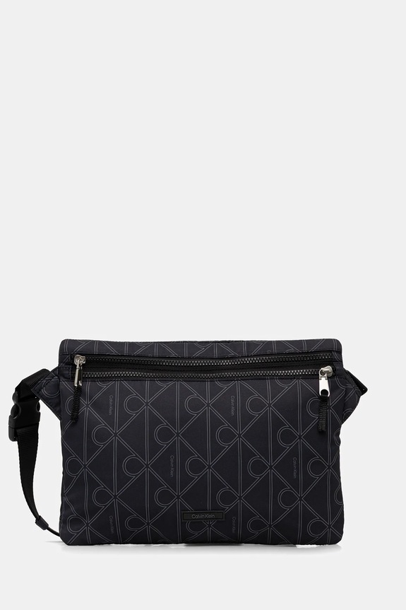 Malá taška Calvin Klein vzorovaný čierna LV04D3138G
