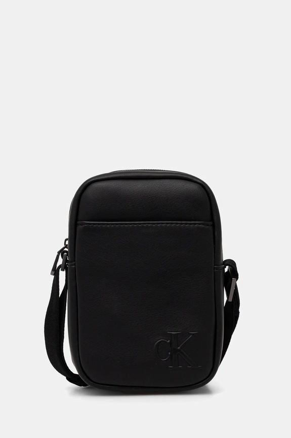 Malá taška Calvin Klein jednofarebný čierna LV04D3279G