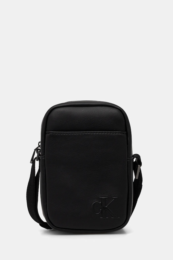 Malá taška Calvin Klein jednofarebný čierna LV04D3279G
