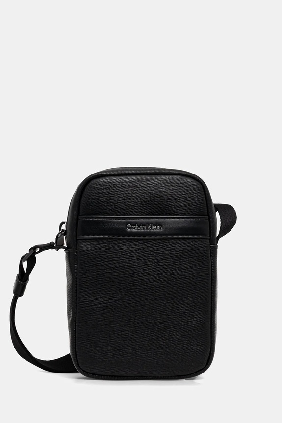 Σακίδιο Calvin Klein απομίμηση λείου δέρματος μαύρο LV04D3322G