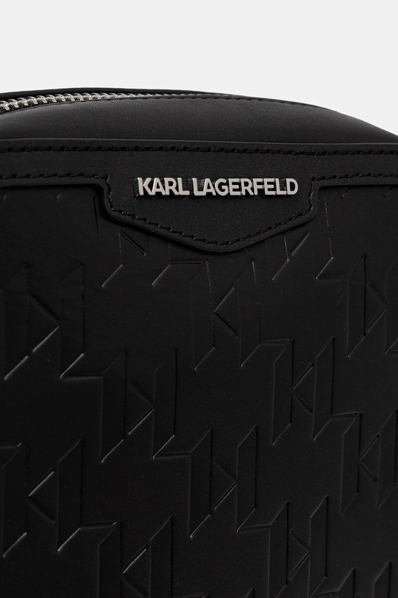 Шкіряна сумка Karl Lagerfeld K/LOOM чорний B1M30210