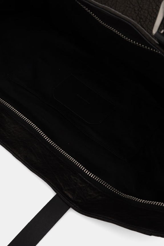 Kožna torba AllSaints M091XD crna