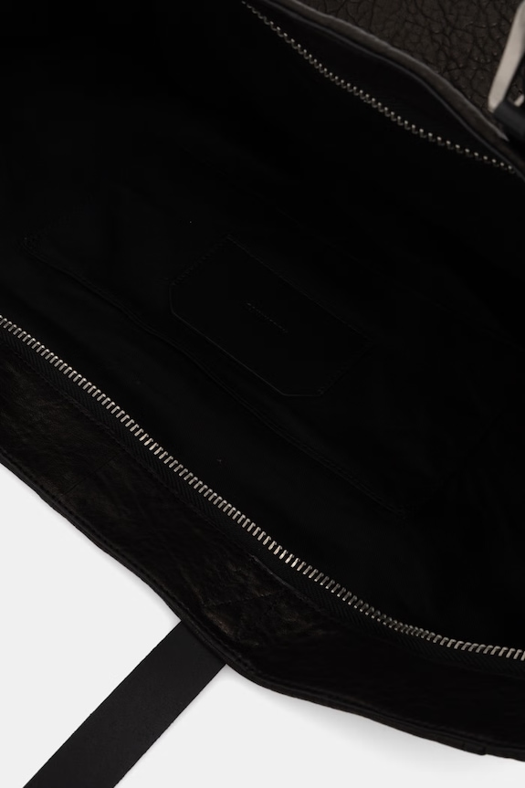 Kožna torba AllSaints M091XD crna