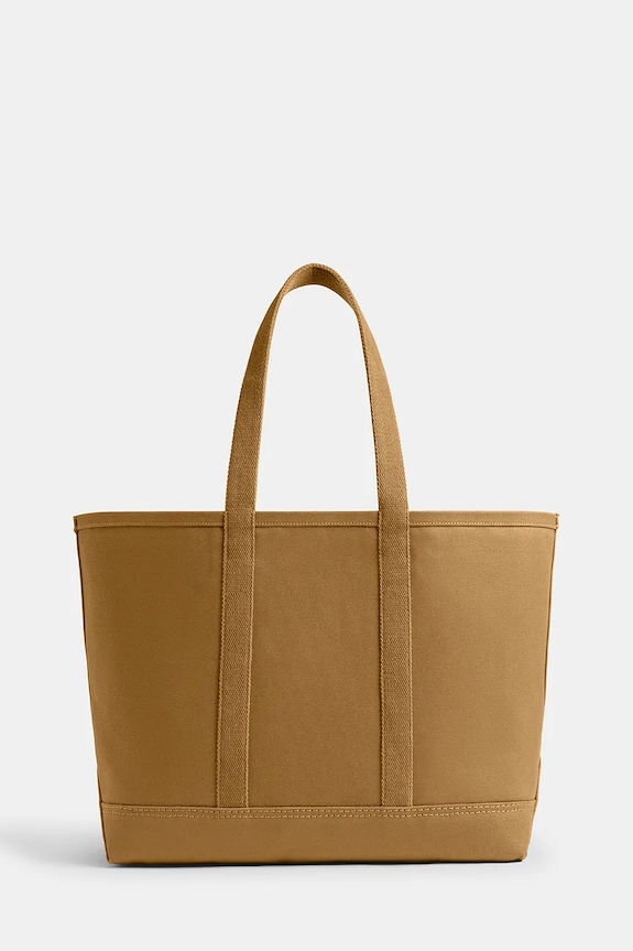 Coach τσάντα βαμβακερή Utility Tote CCW72 καφέ SS26