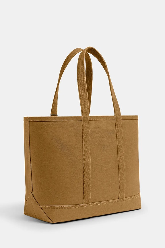 Αξεσουάρ Coach τσάντα βαμβακερή Utility Tote CCW72 καφέ