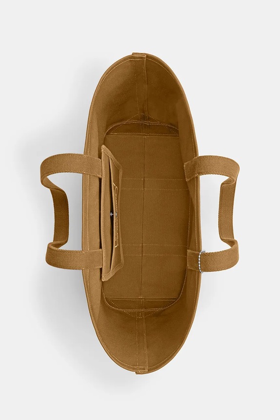 Coach τσάντα βαμβακερή Utility Tote καφέ CCW72