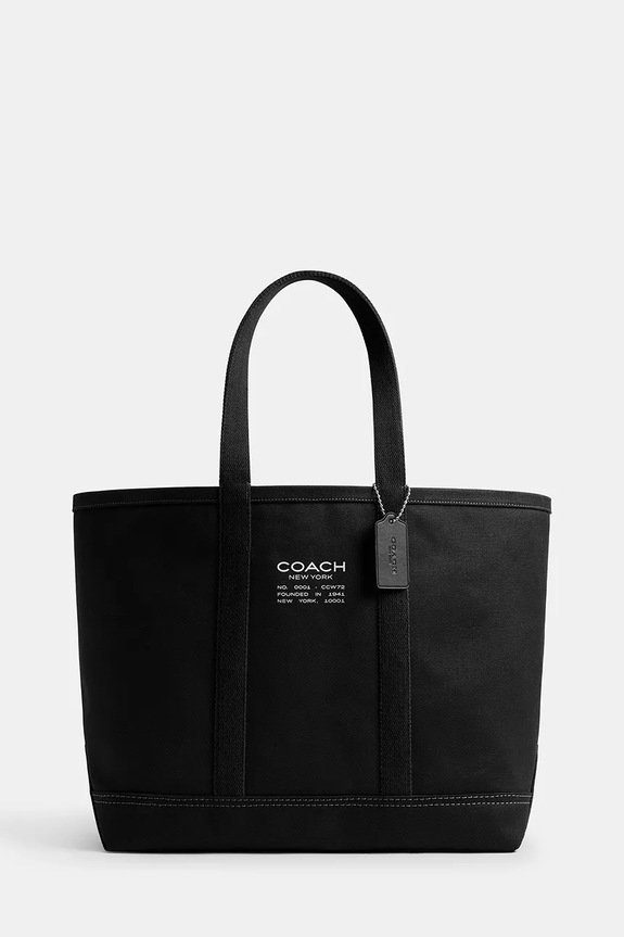 Coach bombažna torba Utility Tote Tekstil črna CCW72