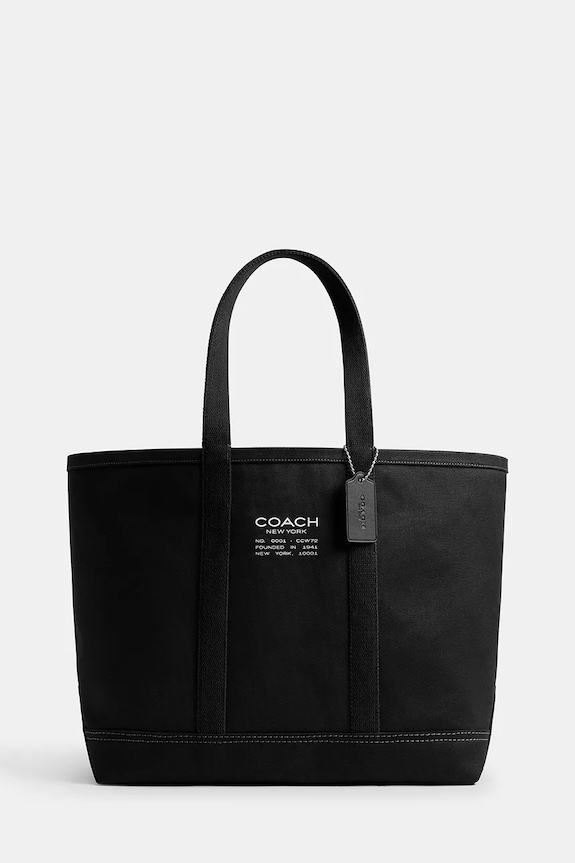 Coach bombažna torba Utility Tote Tekstil črna CCW72