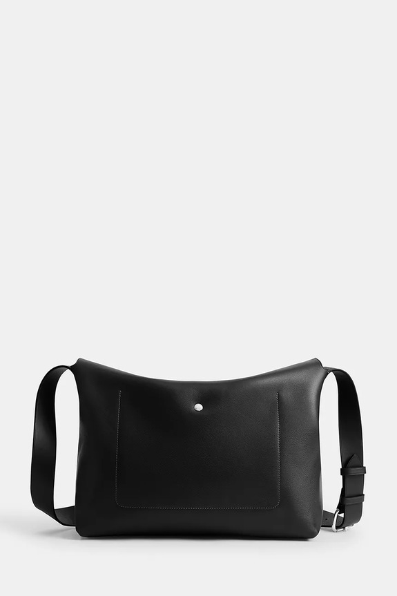 Δερμάτινη τσάντα Coach Ludlow Messenger CCB58 μαύρο SS26