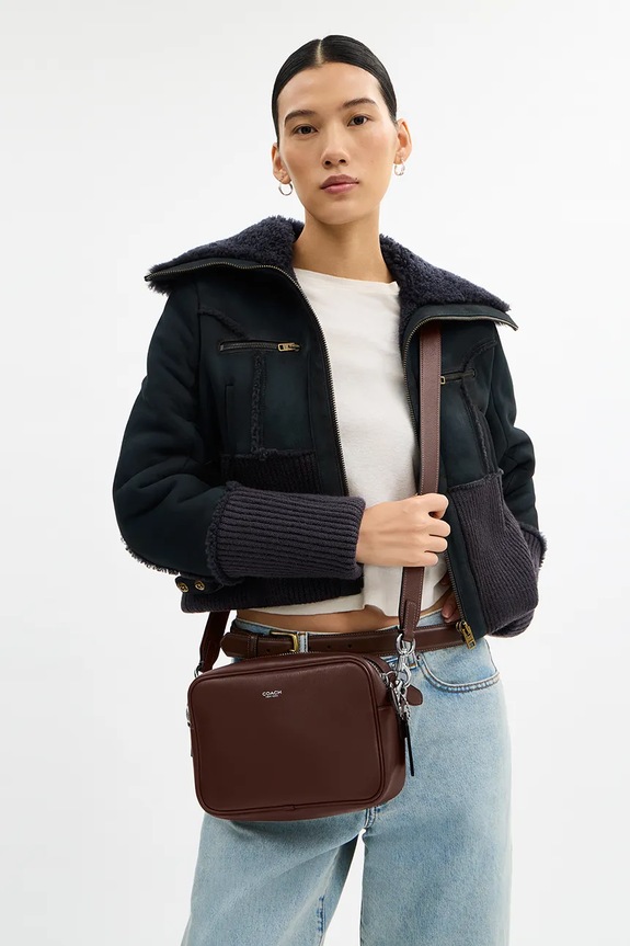 Coach leather pouch Radio Camera Bag CCB51