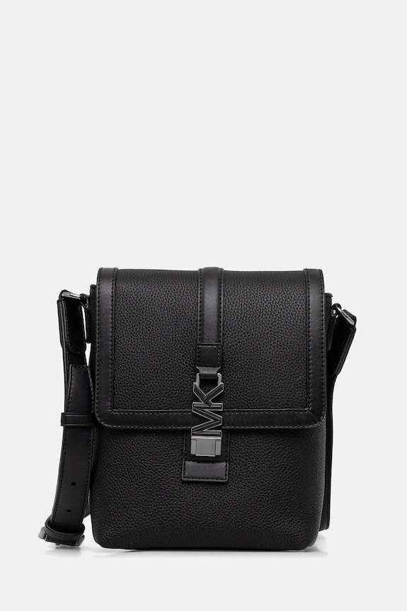 Michael Kors borsetă de piele uni negru 33R6LHDM8L