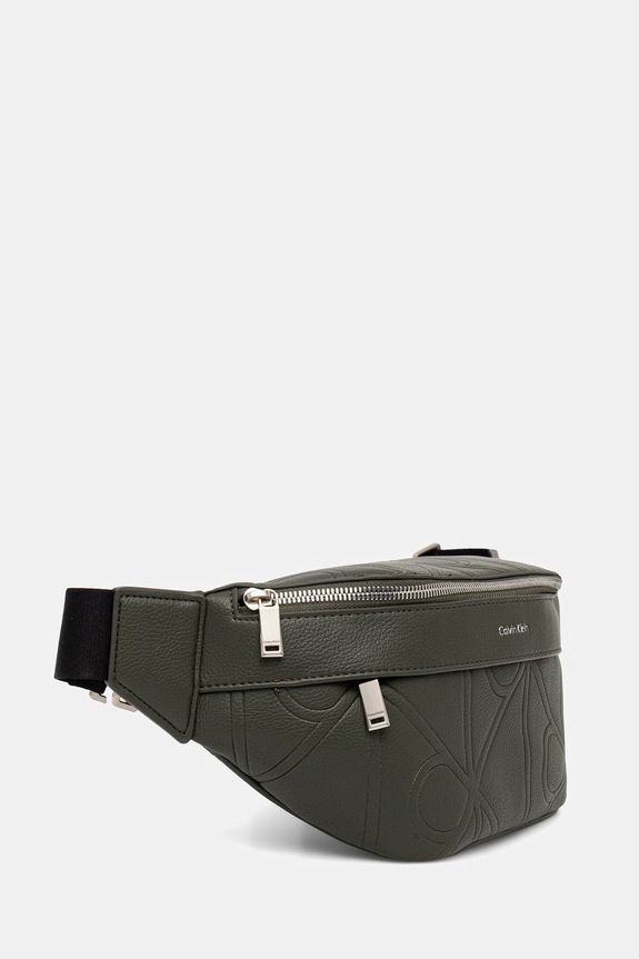 Calvin Klein nerka męska z imitacji skóry LV04D3332G zielony SS26