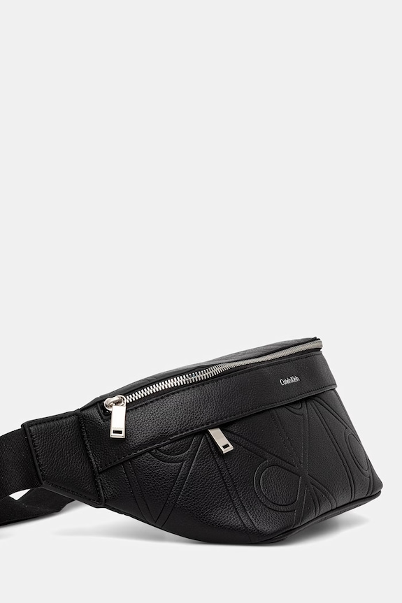 Calvin Klein nerka męska z imitacji skóry LV04D3332G czarny SS26