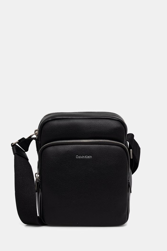 Calvin Klein gentuță de umăr pentru bărbați cu imitație de piele negru LV04D3317G