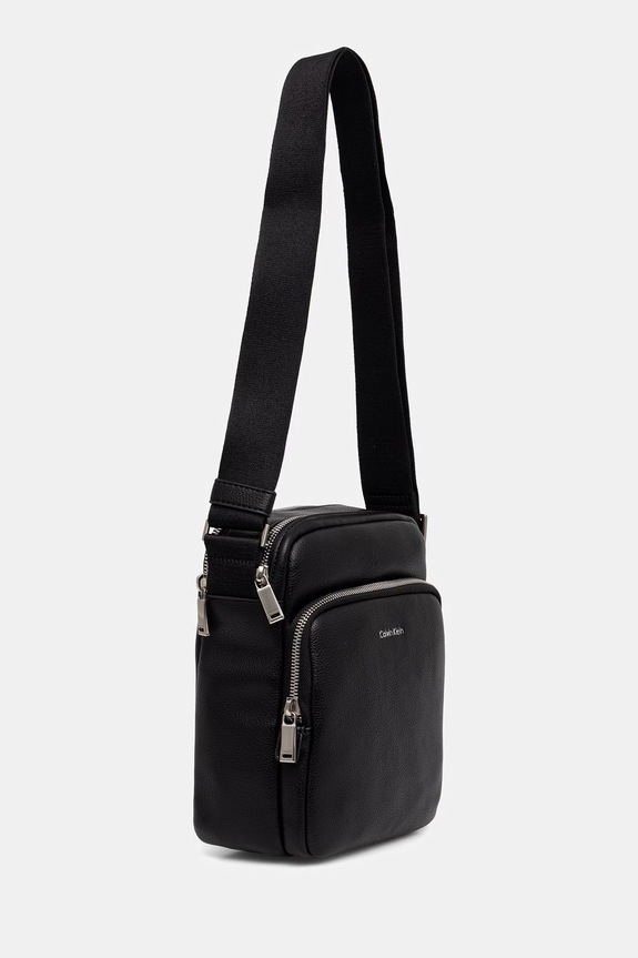 Calvin Klein gentuță de umăr pentru bărbați cu imitație de piele LV04D3317G negru SS26