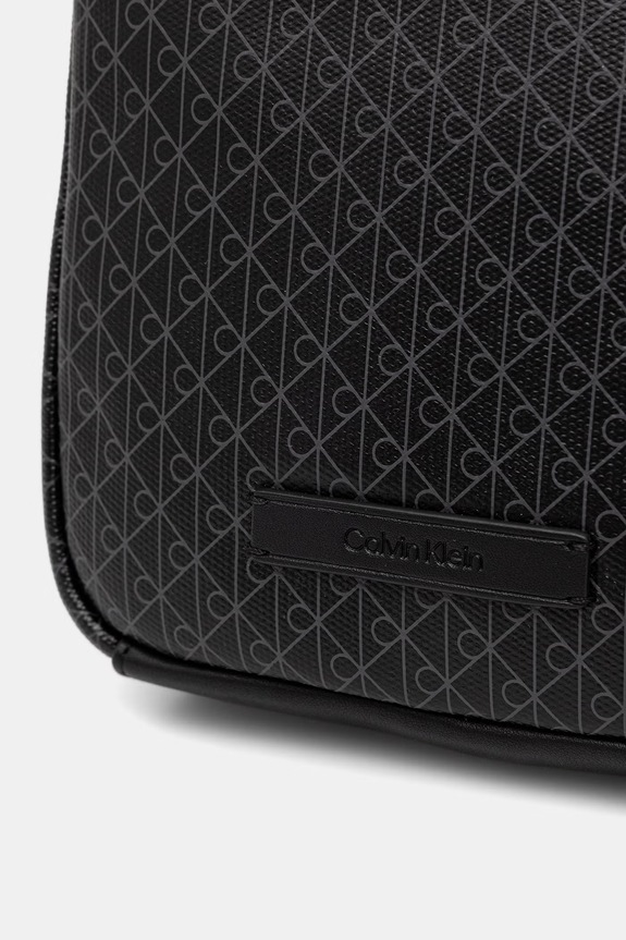Calvin Klein saszetka męska z imitacji skóry czarny LV04D3334G
