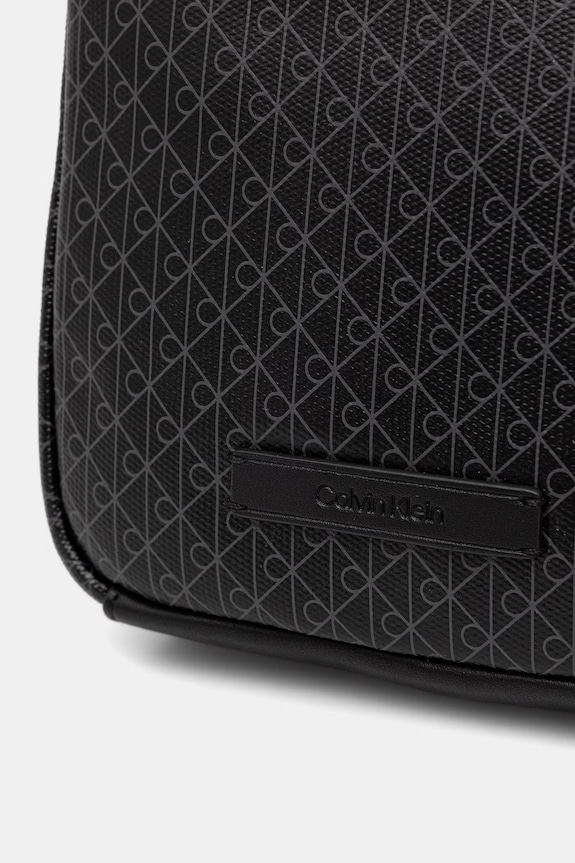 Calvin Klein saszetka męska z imitacji skóry czarny LV04D3334G