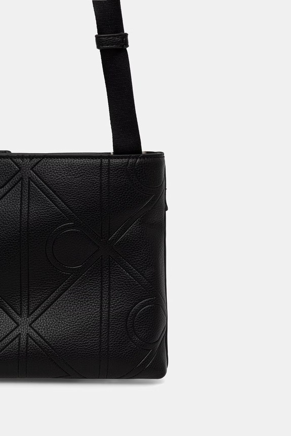 Akcesoria Calvin Klein saszetka męska z imitacji skóry LV04D3370G czarny