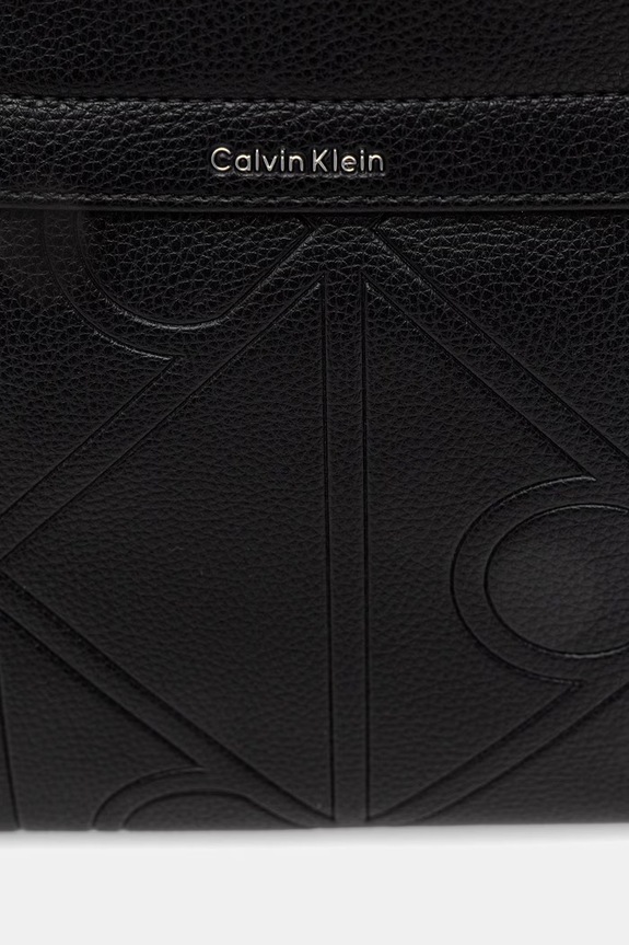 Calvin Klein saszetka męska z imitacji skóry czarny LV04D3370G