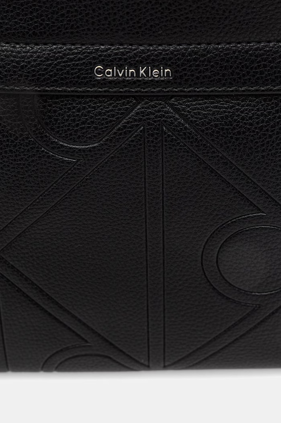 Calvin Klein saszetka męska z imitacji skóry czarny LV04D3370G