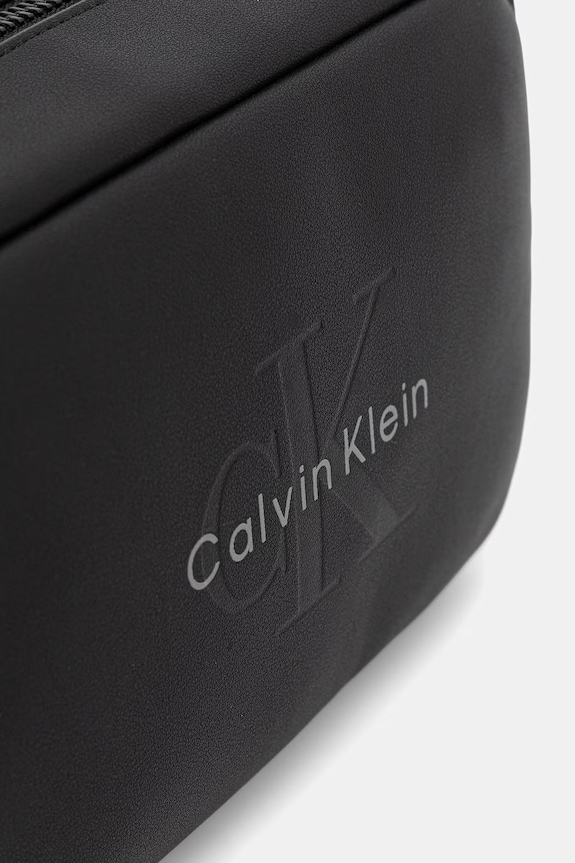 Calvin Klein kosmetyczka męska z imitacji skóry czarny LV04D1238G