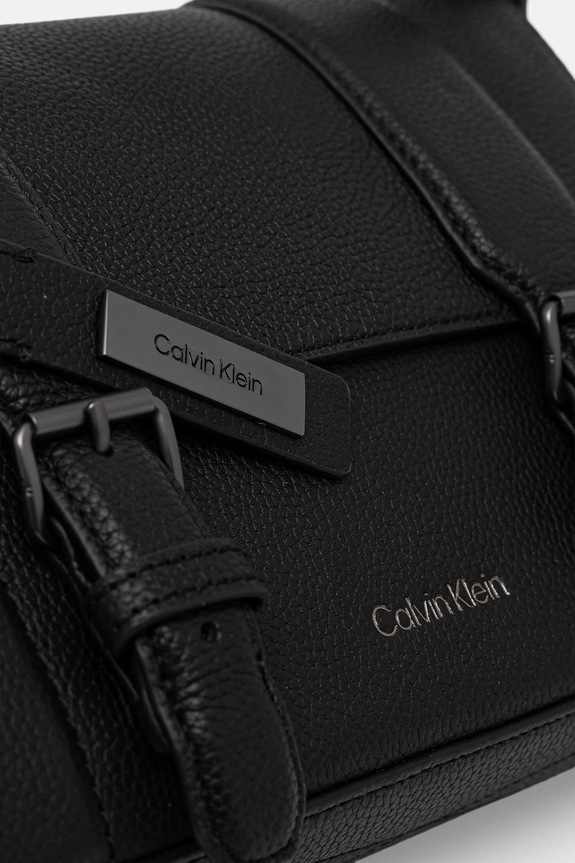 Calvin Klein borsetă de piele negru LV04D3162G