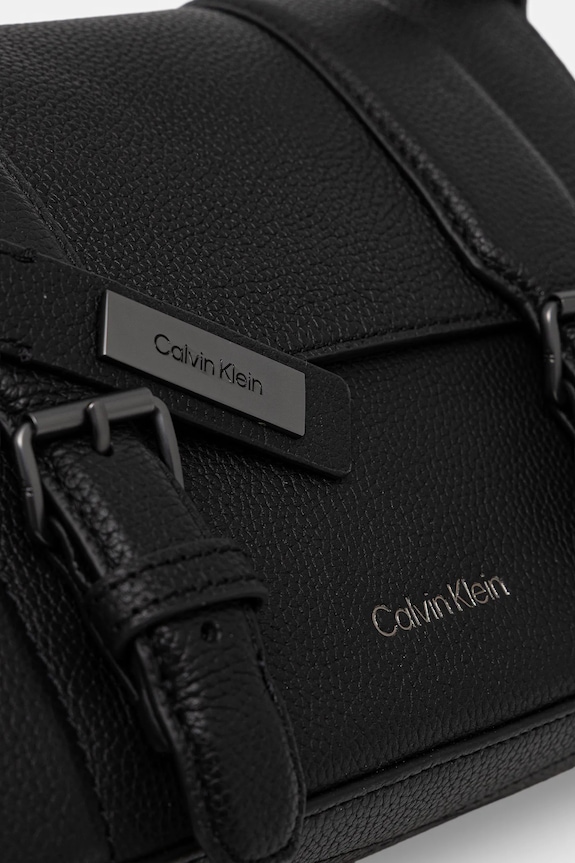 Calvin Klein borsetă de piele negru LV04D3162G