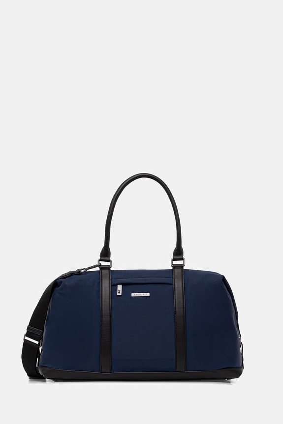 Τσάντα Trussardi υφασμάτινο σκούρο μπλε Z389E006551N