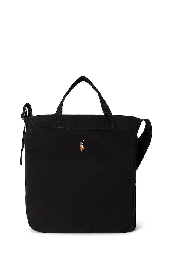 Polo Ralph Lauren torba męska bawełniana czarny 405967606