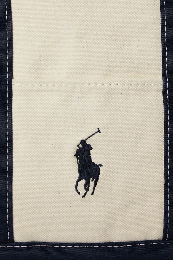 Polo Ralph Lauren тканевая сумка для мужчин из хлопка 405P02124 бежевый