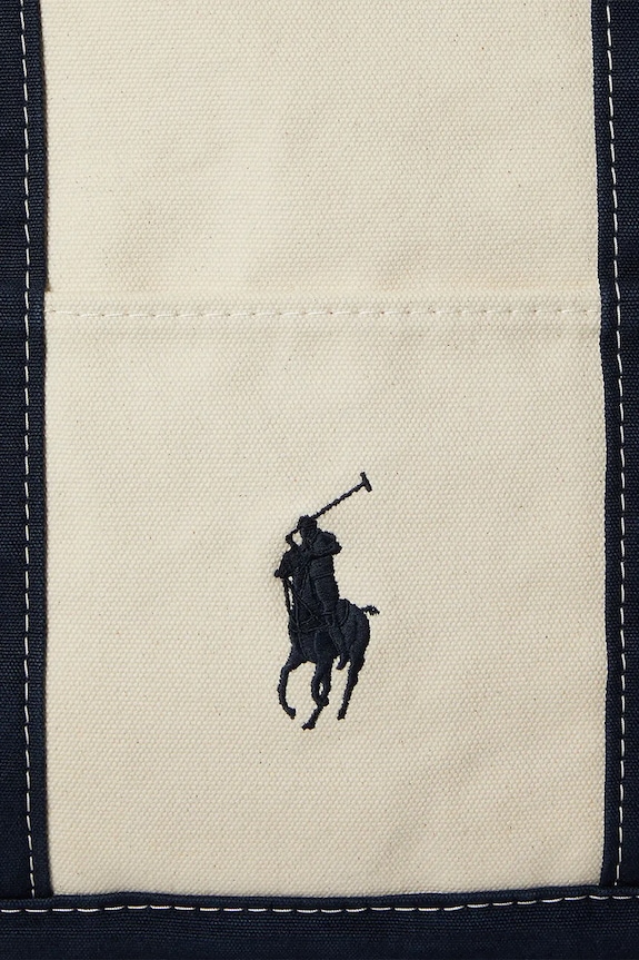 Polo Ralph Lauren тканинна сумка чоловіча бавовняна 405P02124 бежевий