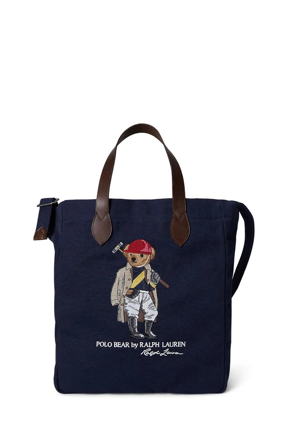 Polo Ralph Lauren torba materiałowa męska bawełniana granatowy 405P08098