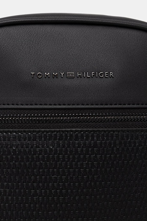 Tommy Hilfiger saszetka na ramię męska z imitacji skóry czarny AM0AM14095