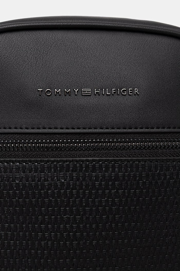 Tommy Hilfiger saszetka na ramię męska z imitacji skóry czarny AM0AM14095