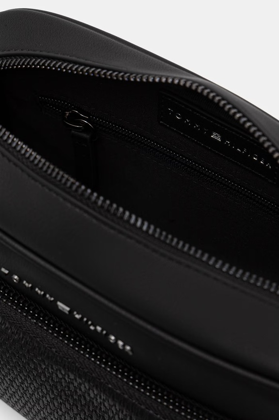 Tommy Hilfiger saszetka męska z imitacji skóry AM0AM14096 czarny