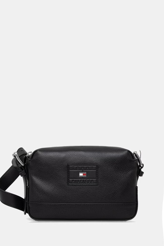 Tommy Hilfiger nerka na ramię męska z imitacji skóry czarny AM0AM14136