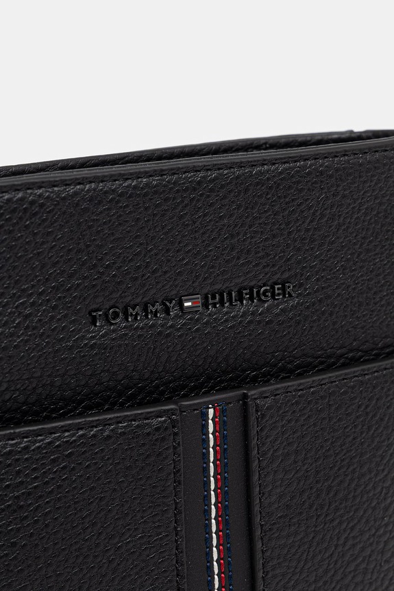 Tommy Hilfiger gentuță de umăr pentru bărbați cu imitație de piele negru AM0AM14169